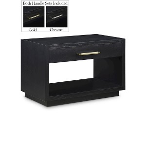 Meridian Furniture,Avery Wood Veneer Nightstand - 1 of 4