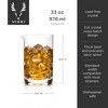 Viski Cocktail Mixing Glass, Crystal Pitcher,Clear - 3 of 4