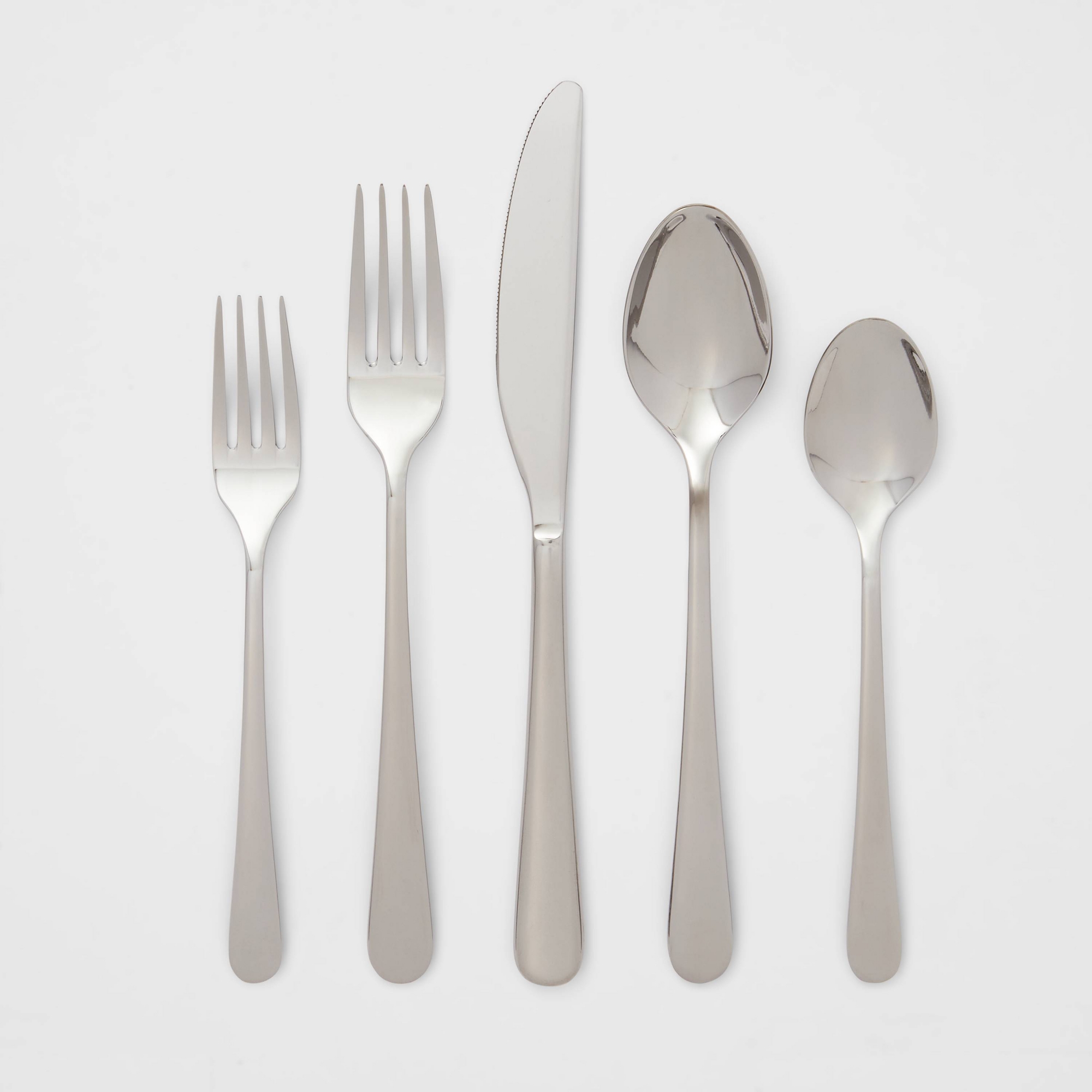 20pc Harrington Flatware Set Silver - Threshold™