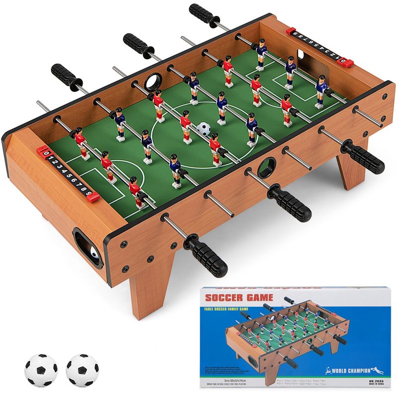 Costway 27'' Foosball Table Competition Game Room Soccer football Sports Indoor w/ Legs, 1 of 11