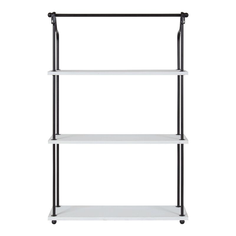 21&#34; x 32&#34; Walters Wood/Metal 3 Tier Shelving White - Kate &#38; Laurel All Things Decor, 4 of 11