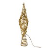 Kurt Adler 11.8-Inch Battery Operated LED Lighted 5-Point Gold Metal Star Tree Topper - 2 of 4