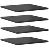 vidaXL Bookshelf Boards 4 pcs High Gloss Gray 15.7"x15.7"x0.6" Engineered Wood - 2 of 4