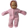Doll Clothes Superstore Cozy Pink Fleece Suit with Hand and Foot Coverings for 15–16 Inch Baby Dolls - 2 of 4