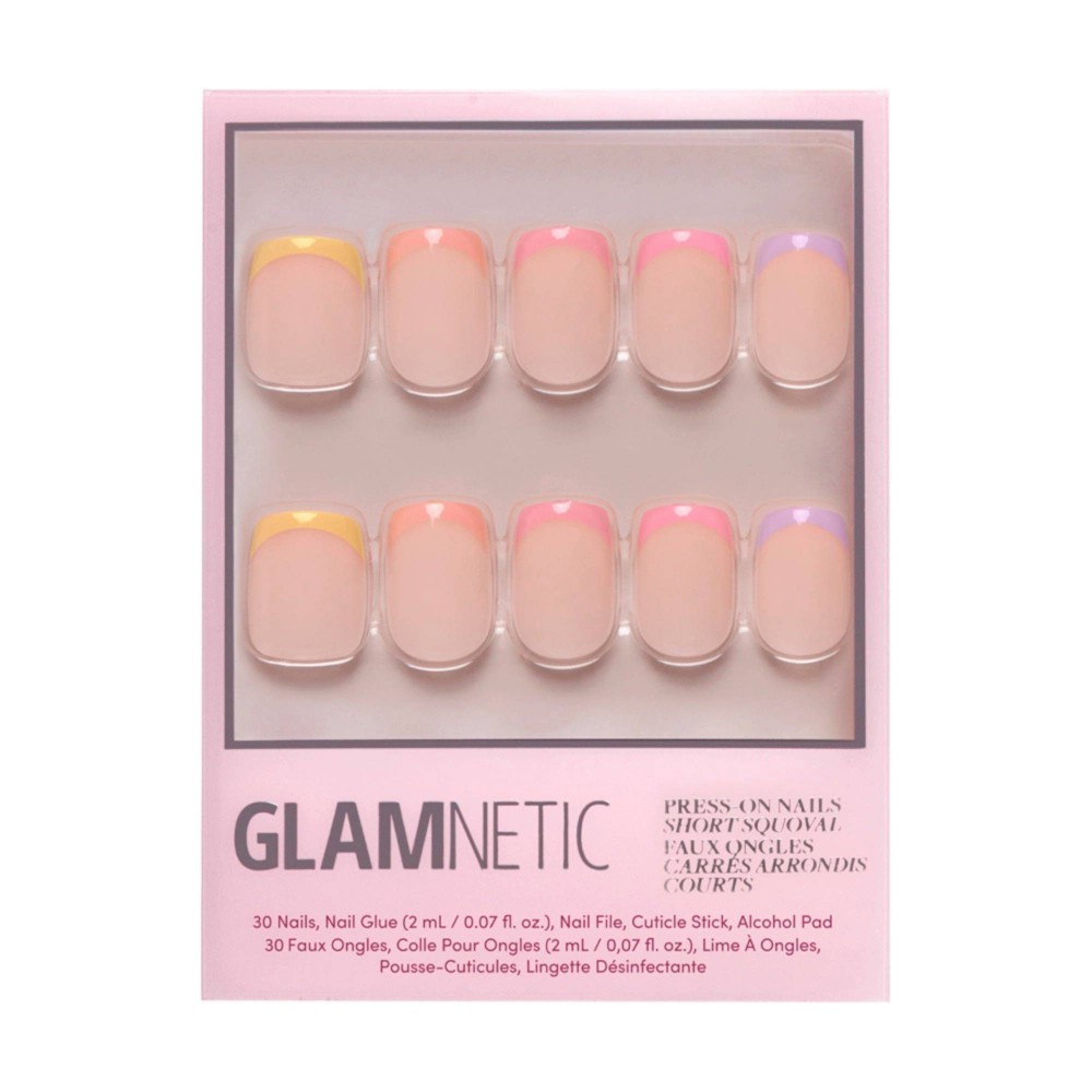 Glamnetic Fake Nails - Macarons - 30ct - Ulta Beauty: Square Oval, ABS Material, Glossy Finish