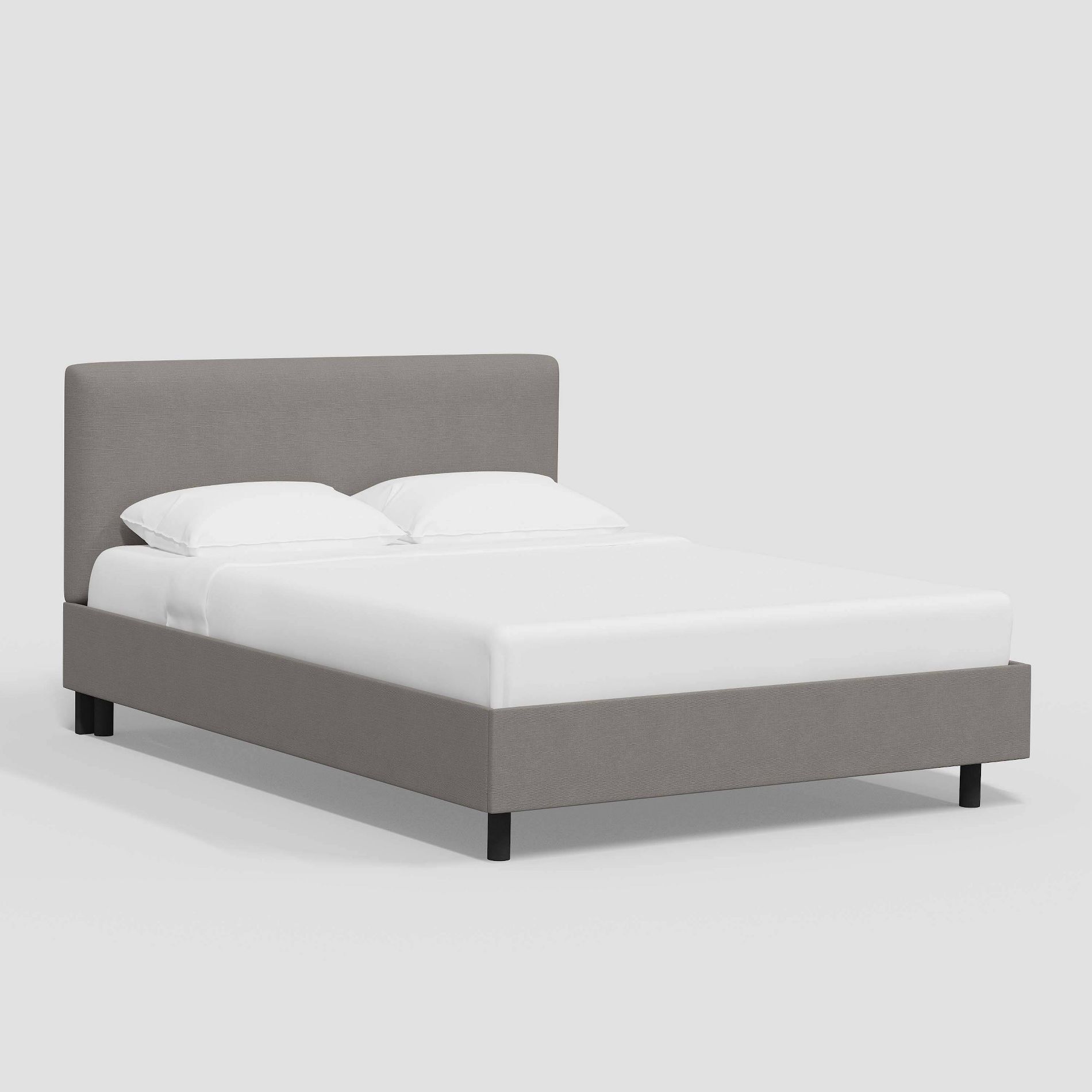 Full Olivia Platform Bed in Linen Gray - Threshold™