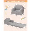 2-in-1 Kids Convertible Sofa, Foldable Toddler Lounger Chair , Soft Foam Gift for Boys & Girls - 3 of 4