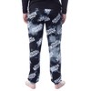 Seven Times Six Stranger Things Mens' Logo Toss Print Tie Dye Sleep Pajama Jogger Pants Black - 2 of 4