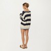 Anna-Kaci Women’s Oversized Striped Knit Sweater with Soft Chunky Texture Slouchy Off-Shoulder Fit and Drop-Sleeve Silhouette - 4 of 4
