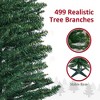 TopComfy Christmas Tree Stand Slim Pencil Artificial Tree with Realistic Branch Tips, Green, 21.8"*21.8"*82.8" - 4 of 4