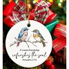 Christian Friendship Ornaments, Religious Bible Verse Bird Hanging Ornaments for Christmas Tree Party Holiday Decorations - 4 of 4