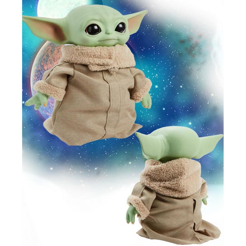 Star Wars Mandalorian The Child 11" Plush Baby Yoda Doll, 4 of 8