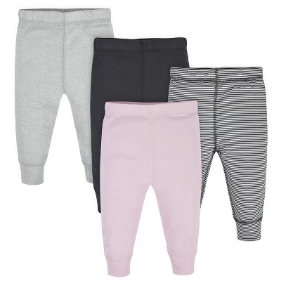 Gerber Baby Girls Active Pants, 4-pack : Target