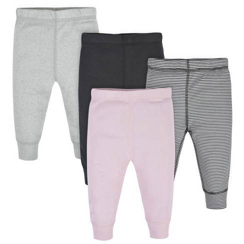 Gerber Baby Girls' Active Pants - Bunny - 12 Months - 4-Pack