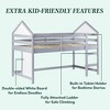 Saracina Home Skyler Contemporary Wood Kids' Low Loft Bunk Bed Gray - 4 of 4