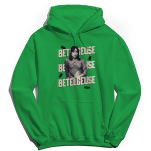Beetlejuice Men's Astrid Betelgeuse Repeat Long Sleeve Graphic Cotton Sweatshirt Hoodie - 1 of 1