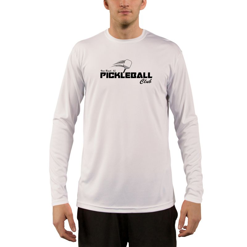 Vapor Apparel Men's Vera Beach Pickleball UPF 50+ Long Sleeve T-Shirt, 1 of 4
