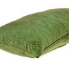 Parkland Collection,Aleta Transitional Quilted Olive Pillow - 4 of 4