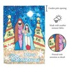 Magnolia Garden Merry Christmas Nativity Holy Family 13 x 18 Inch Polyester Garden Flag - 2 of 2