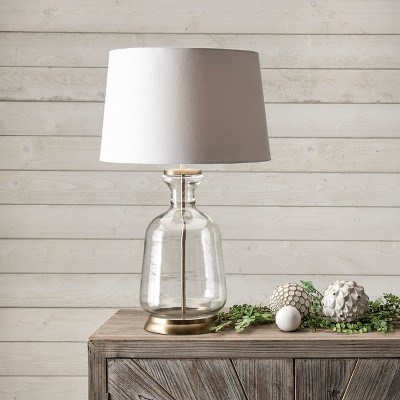 ellipse glass table lamp