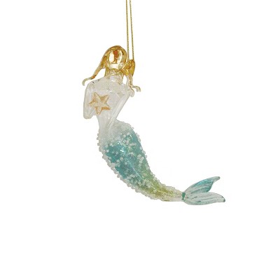 Gallerie II Seafoam Glitter Mermaid Christmas Xmas Ornament