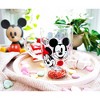 Silver Buffalo Disney Mickey and Minnie Hearts & Diamonds Confetti Glass Mug | Holds 15 Ounces - 4 of 4