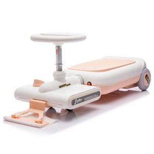 VisioGear Cleaning Go Kart for Kids, Front with Mop for Kids Aged 3-6 Years Old, Pink, 31.5"*11.42"*11.42" - 1 of 4