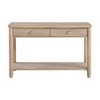 Wooden Sofa Table with 2 Drawers and Open Shelf - 2 of 4