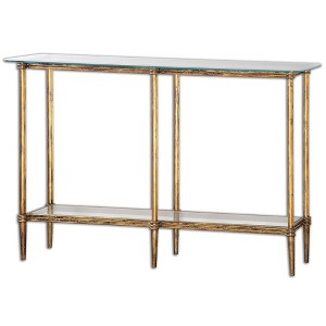 Uttermost Elenio Glass Console Table - 1 of 4