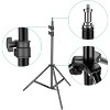 MaseiKar 3-6.6ft Photography Light Stand, Adjustable Sturdy Metal Tripod Stand with 1/4" Screw for Reflectors, Softboxes, Ring Lights, Umbrellas - 2 of 4