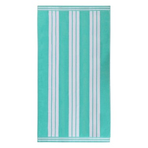 Striped Oversized Extra Large Cotton Beach Towel Set by Blue Nile Mills - 1 of 4