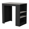 NicBex Kitchen Island Cart with 3 Side Shelves,Kitchen Island with Storage and Large Work Top,Modern Kitchen Cart,Island Table for Kitchen - 4 of 4
