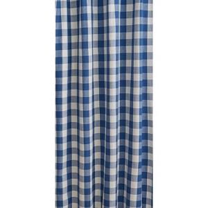 Park Designs Blue Buffalo Check Shower Curtain 72" - 1 of 4