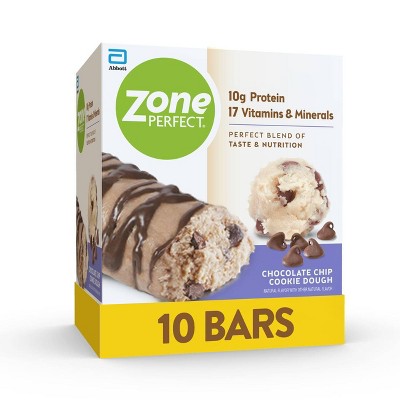 ZonePerfect Protein Bar Chocolate Chip Cookie Dough - 10 ct/15.8oz