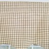 RLF Home 100% Cotton Gingham Regal With Poly/Cotton Ivory lining Rod Pocket Valance 50" x 15" Tan - 4 of 4
