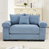 54.3" Oversized Cloud Modular Sectional Couch,Extra-Thick Armrests Good Resilience Cushions Ergonomic Design Premium Soft Corduroy Fabric - 2 of 4