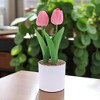 Unique Bargains Artificial Plants Tulip Plastic 3.15"x3.15"x9.84" 1 Pcs - 2 of 4