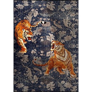 Fulvari Bedroom Rug Washable Area Rug Non Slip Low Pile Boho Floral Carpet for Bedroom - 1 of 1