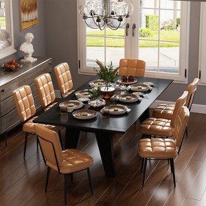 Dining Chairs Set of 2/4/6/8, Upholstered Kitchen Chairs with Thick Cushion for Dining Room - 1 of 4
