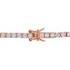 EVERLY JEWELRY | Rose Plated Sterling Silver 9 CT TGW Created White Sapphire Bracelet, 7.25-inch - 4 of 4