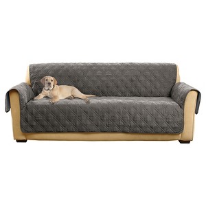 Non-Slip/Waterproof Sofa Furniture Protector Gray - Sure Fit