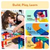 PICASSO-TILES Race Track Magnetic Tiles for Kids with 2 Racing Cars – 100PCS STEM Construction Building Blocks Educational Toy Set - 4 of 4