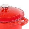BergHOFF Neo 7Qt. Cast Iron Round Covered Dutch Oven, Red - 4 of 4