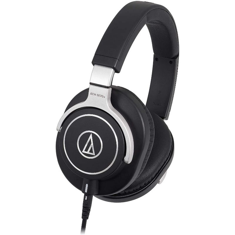 Audio-Technica ATH-M70X Closed-Back Dynamic Professional Studio Monitor Headphone Black, 2 of 7