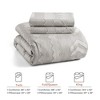 Peace Nest 3 Piece Tufted Embroidery Comforter Set Soft Clipped Microfiber Year-Round Warmth Geometric Design - 2 of 4