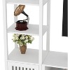 3pcs Entertainment Center with TV Stand & Bookshelves, 2pcs Bookcase Set or Single TV Stand for 70" TVs, for Living Room, Farmhouse Modern Style - 3 of 4