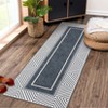 Coucheta Modern Geometric Area Rug, Large Washable & Stain-Resistant Low Pile Rug with Non-Slip Backing for Living & Dining Room, Farmhouse Decor - 3 of 4