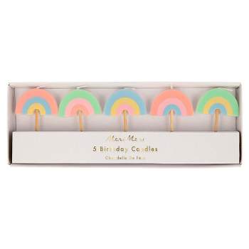 Meri Meri Rainbow Party Candles (Pack of 5)