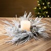 Sullivans Artificial Heavily Flocked Mini Christmas Wreath  Green-White  Indoor Christmas DÃƒÂ©cor - 3 of 3