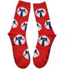 Pete the Cat Adult Pete Polka Dot Crew Socks - 2 of 2